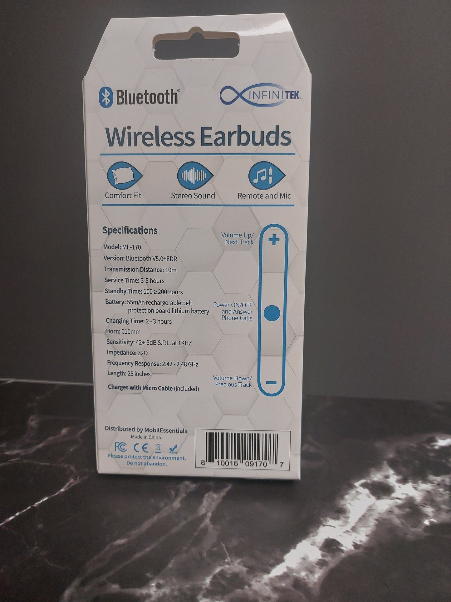 Bluetooth wireless earbuds
